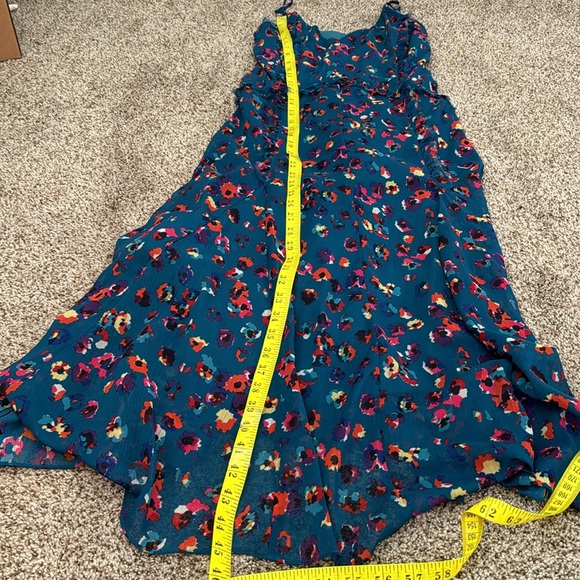 JASON WU COLLECTIVE Women's Blue Leopard Midi Dress Size 2 - Picture 11 of 12